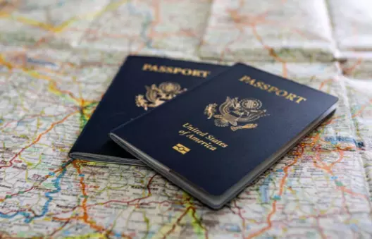Active adult travelers walking historic Venetian street